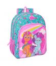 Safta My Little Pony "Magic" Mochila Infantil - Adaptable a Carro - Asa de Mano - Bolsillos Laterales - 33x42x14cm - Color Rosa/
