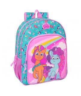 Safta My Little Pony "Magic" Mochila Infantil - Adaptable a Carro - Asa de Mano - Bolsillos Laterales - 33x42x14cm - Color Rosa/