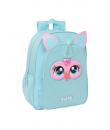 Safta Furby Mochila Infantil - Adaptable a Carro - Asa de Mano - Bolsillos Laterales - 33x42x14cm - Color Azul