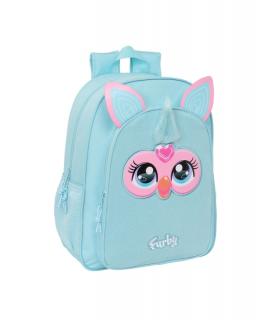 Safta Furby Mochila Infantil - Adaptable a Carro - Asa de Mano - Bolsillos Laterales - 33x42x14cm - Color Azul