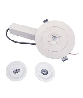 Elbat Luz de Emergencia Empotrable - 330 Lumens - 6000K - 2W - Luz Fria - 3 Horas de Autonomia - Bateria de Litio