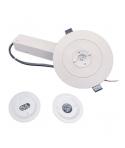 Elbat Luz de Emergencia Empotrable - 330 Lumens - 6000K - 2W - Luz Fria - 3 Horas de Autonomia - Bateria de Litio