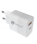 Leotec Cargador Universal 30W GAN - 1USB-C PD + 1USB-A - Color Blanco