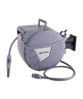 Sungarden SG0165 Manguera 20 Metros - Recogedor Automatico con Guia - Funcion de Retraccion Lenta - Soporte Para Instalacion en 