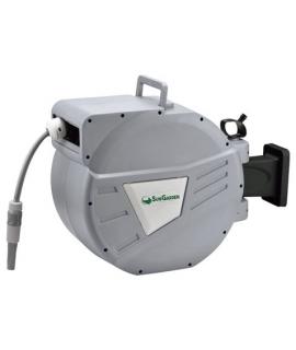 Sungarden SG0166 Manguera 30 Metros - Recogedor Automatico con Guia - Funcion de Retraccion Lenta - Soporte Para Instalacion en 