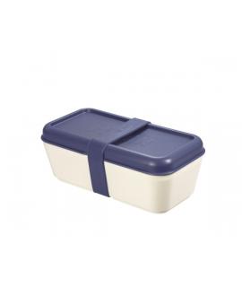Milan Coleccion 430 Fiambrera Rectangular 0.75L - Apta para Microondas, Lavavajillas y Congelador - Libre de BPA - Divisor Inter