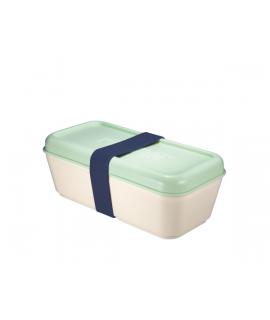 Milan Coleccion 430 Fiambrera Rectangular 0.75L - Apta para Microondas, Lavavajillas y Congelador - Libre de BPA - Divisor Inter