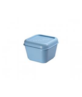 Milan Coleccion 430 Fiambrera Cuadrada 0.33L - Apta para Microondas, Lavavajillas y Congelador - Libre de BPA - Medidas 10x10x7,