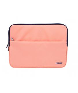 Milan Coleccion 430 Funda para Portatil hasta 13" - Forro Atercipelado - Bolsillo Delantero - Cierre de Cremallera - Color Rosa