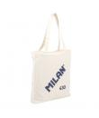 Milan Coleccion 430 Bolso Shopper 7.5L - Tamaño 38x36x6,5cm - Asa Larga 27cm - Tejido 'ripstop' - Color Beige