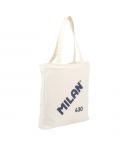 Milan Coleccion 430 Bolso Shopper 7.5L - Tamaño 38x36x6,5cm - Asa Larga 27cm - Tejido 'ripstop' - Color Beige
