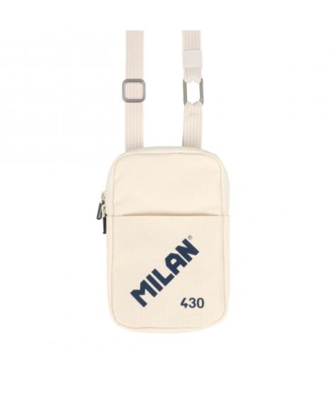 Milan Coleccion 430 Bolso Pequeño Bandolera - Tamaño Bolso 19x2.3x12.8cm - Cierre de Cremallera - Mosqueton de Aluminio - Color 