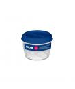Milan Coleccion Nata 624 Fiambrera Hermetica de Tritan Redonda 0.5L - Apta para Microondas, Lavavajillas y Congelador - Libre de