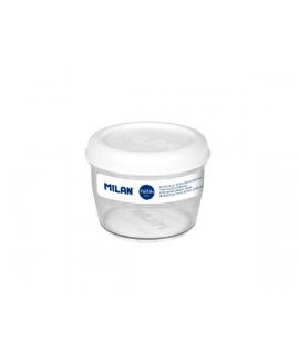 Milan Coleccion Nata 624 Fiambrera Hermetica de Tritan Redonda 0.5L - Apta para Microondas, Lavavajillas y Congelador - Libre de
