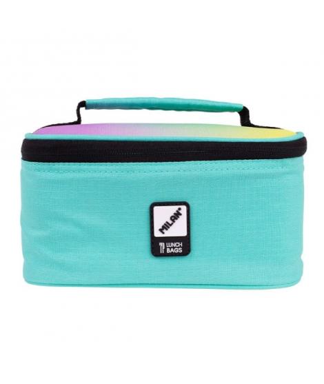 Milan Sunset Bolsa Isotermica Porta Alimentos 1,5L - Incluye 1 Recipiente para Alimentos - Interior Aislante Termico - Apertura 