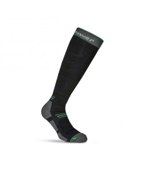Upower Zenith Calcetines Largos de Trabajo - Talla L - Tecnologia de Compresion Gradual, Soporte en Tobillos, Canales de Ventila