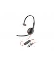 Plantronics/Poly Blackwire C3210 USB-C/USB-A Auricular Monoaural con Microfono - Almohadilla Acolchada - Controles en Cable