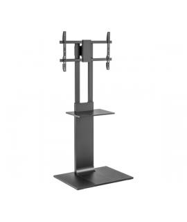 Aisens Soporte de Suelo para TV 37”-86” - Acero Alta Resistencia - Bandeja - Vesa Maximo 600x400mm - Carga Maxima 50Kg - Color N