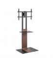 Aisens Soporte de Suelo para TV 37”-86” - Acero Alta Resistencia - Bandeja - Vesa Maximo 600x400mm - Carga Maxima 50Kg - Color N