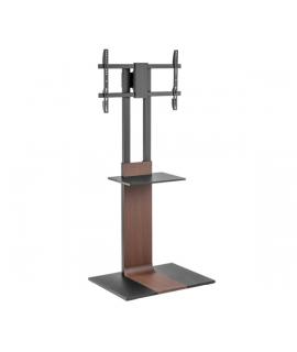 Aisens Soporte de Suelo para TV 37”-86” - Acero Alta Resistencia - Bandeja - Vesa Maximo 600x400mm - Carga Maxima 50Kg - Color N