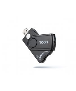 Tooq Lector de Tarjeta Inteligente y DNI + SIM, SD y SF - USB-A - Compatible con DNI 4.0 y Documento de Identidad de Portugal - 