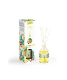 Prady Ambientador Mikado Piña - Frasco de Cristal 100 ml y Varitas Difusoras