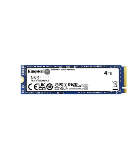 Kingston NV3 Disco Duro Solido SSD M2 2280 4TB PCIe 4.0 NVMe 3D NAND
