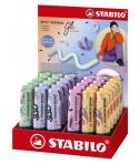Stabilo Boss 70 Pastel by Ju Schnee Expositor de 30 Rotuladores Marcadores Fluorescentes - Trazo entre 2 y 5mm - Tinta con Base 
