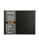 Canson Sketch One Cuaderno Apaisado con 98 Hojas - 27.9x21.6m - 100g - Grano Fino - Color Blanco