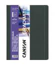 Canson Graduate Mix Media Cuaderno - 36 Hojas de 21.6x27.9cm - 200g - Grano Fino - Color Blanco