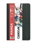 Canson Graduate Manga Cuaderno con 40 Hojas - 14x21.6cm - 200g - Grano Liso - Color Blanco