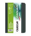 Canson Graduate Dibujo Cuaderno con 52 Hojas - 10.2x15.2cm - 160g - Grano Fino - Color Blanco