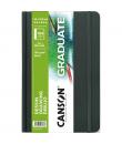 Canson Graduate Dibujo Cuaderno con 52 Hojas - 14x21.6cm - 160g - Grano Fino - Color Blanco