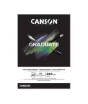 Canson Graduate Mix Media Bloc Encolado de 20 Hojas A5 - 240g - Grano Fino - Color Negro