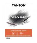Canson Graduate Sketch Bloc Encolado de 40 Hojas A4 - 96g - Grano Fino - Color Blanco
