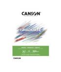 Canson Graduate Dibujo Bloc Encolado de 30 Hojas A4 - 160g - Grano Fino - Color Blanco Natural