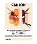 Canson Graduate Mix Media Bloc Encolado de 30 Hojas A5 - 220g - Grano Fino - Color Ocre