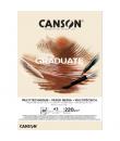 Canson Graduate Mix Media Bloc Encolado de 30 Hojas A3 - 220g - Grano Fino - Color Ocre