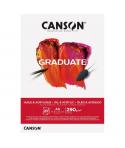 Canson Graduate Oleo & Acrilico Bloc Encolado de 20 Hojas A5 - 290g - Grano Fino - Color Blanco