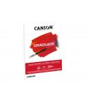 Canson Graduate Oleo & Acrilico Bloc Encolado de 20 Hojas A3 - 290g - Grano Fino - Color Blanco
