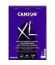 Canson XL Mix Media Fluido Album Espiral de 30 Hojas A4 - 250g - Grano Fino - Color Blanco