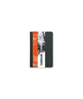 Canson Graduate Sketch Cuaderno con 60 Hojas - 14x21.6cm - 120g - Grano Fino - Tapa Dura - Color Blanco