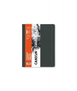 Canson Graduate Sketch Cuaderno con 60 Hojas - 21.6x27.9cm - 120g - Grano Fino - Tapa Dura - Color Blanco