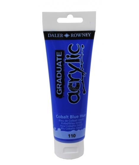 Daler Rowney Graduate Pintura Acrilica - Tubo de Plastico - 120ml - Color Azul Cobalto
