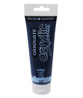 Daler Rowney Graduate Pintura Acrilica - Tubo de Plastico - 120ml - Color Indigo