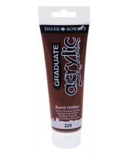 Daler Rowney Graduate Pintura Acrilica - Tubo de Plastico - 120ml - Color Sombra Tostada