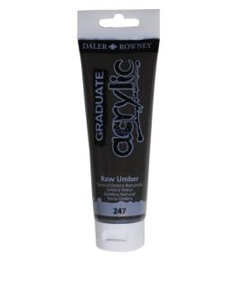 Daler Rowney Graduate Pintura Acrilica - Tubo de Plastico - 120ml - Color Sombra Natural