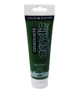 Daler Rowney Graduate Pintura Acrilica - Tubo de Plastico - 120ml - Color Verde Vejiga