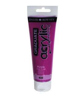 Daler Rowney Graduate Pintura Acrilica - Tubo de Plastico - 120ml - Color Lila
