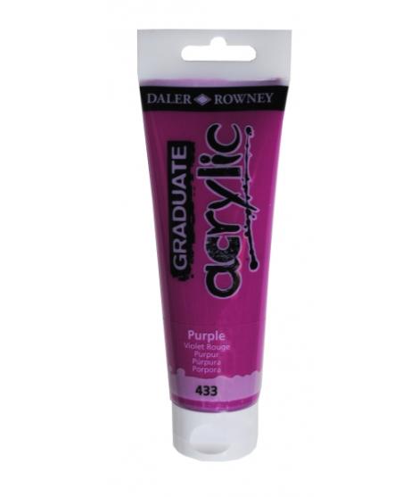 Daler Rowney Graduate Pintura Acrilica - Tubo de Plastico - 120ml - Color Lila